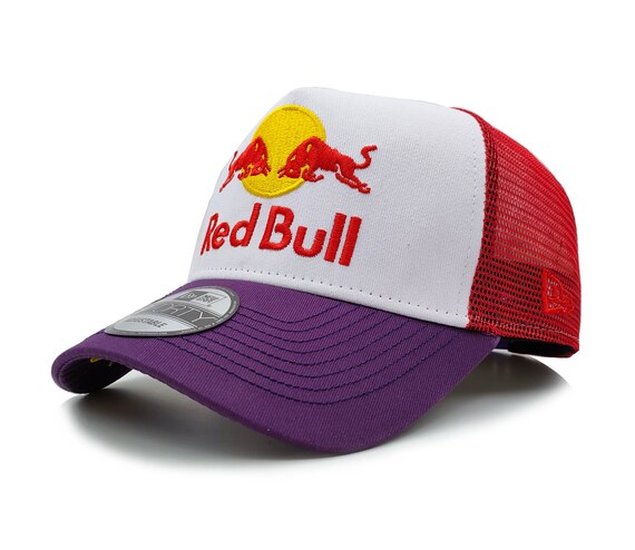 Mesh Red Bull Cap White With Purple 