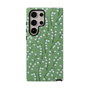 Étui de portable robuste Muguet pour iPhone® et Samsung Galaxy® | Jolie trousse verte à motifs floraux nature et jardin pour le printemps et l'été image 10