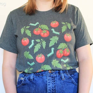 Tomato Hornworm Caterpillars Short-Sleeve Unisex T-Shirt | Earthy Insect and Bug Apparel for Gardeners, Entomologists, and Nature Lovers