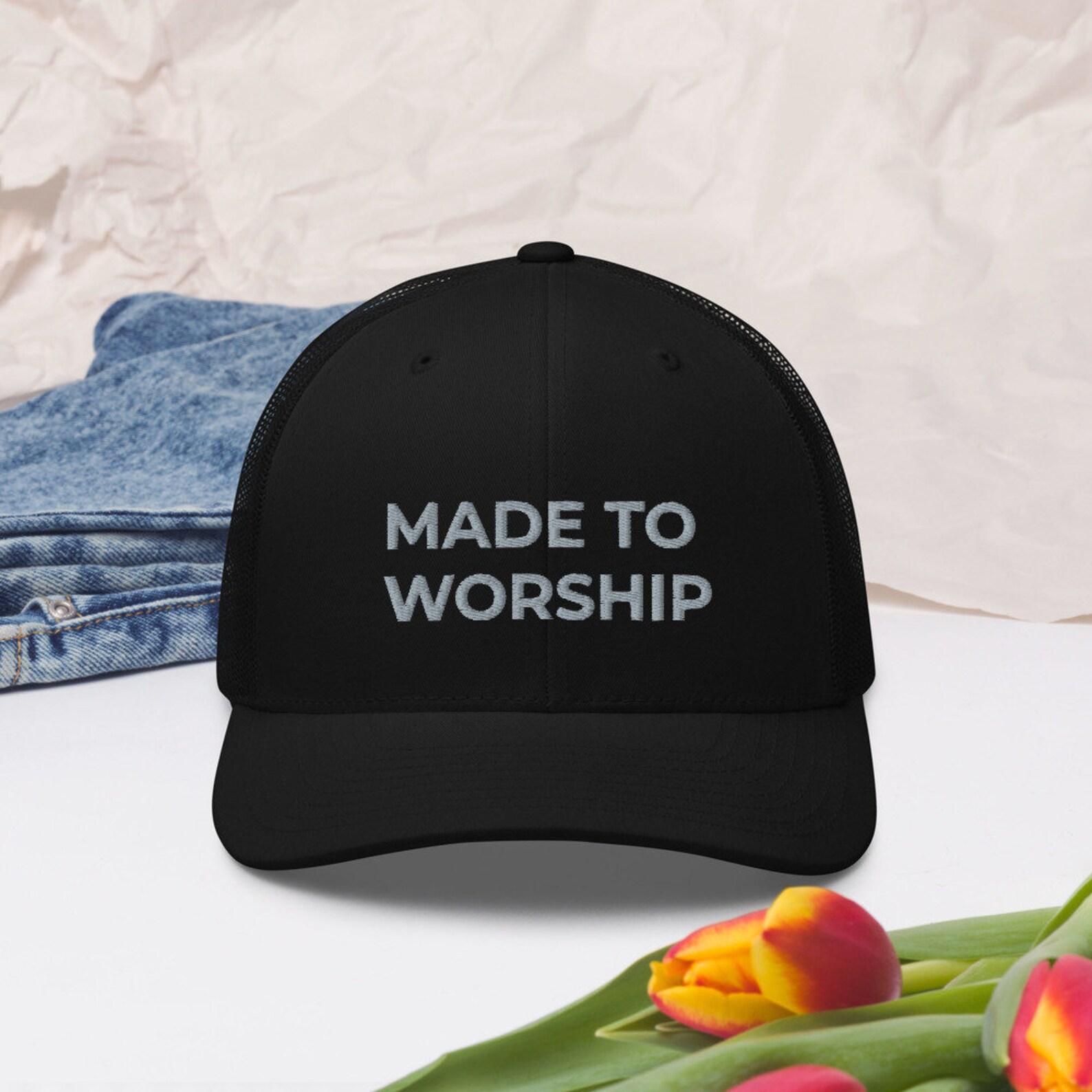 Made to worship hat embroidered unisex cap worship hat Etsy