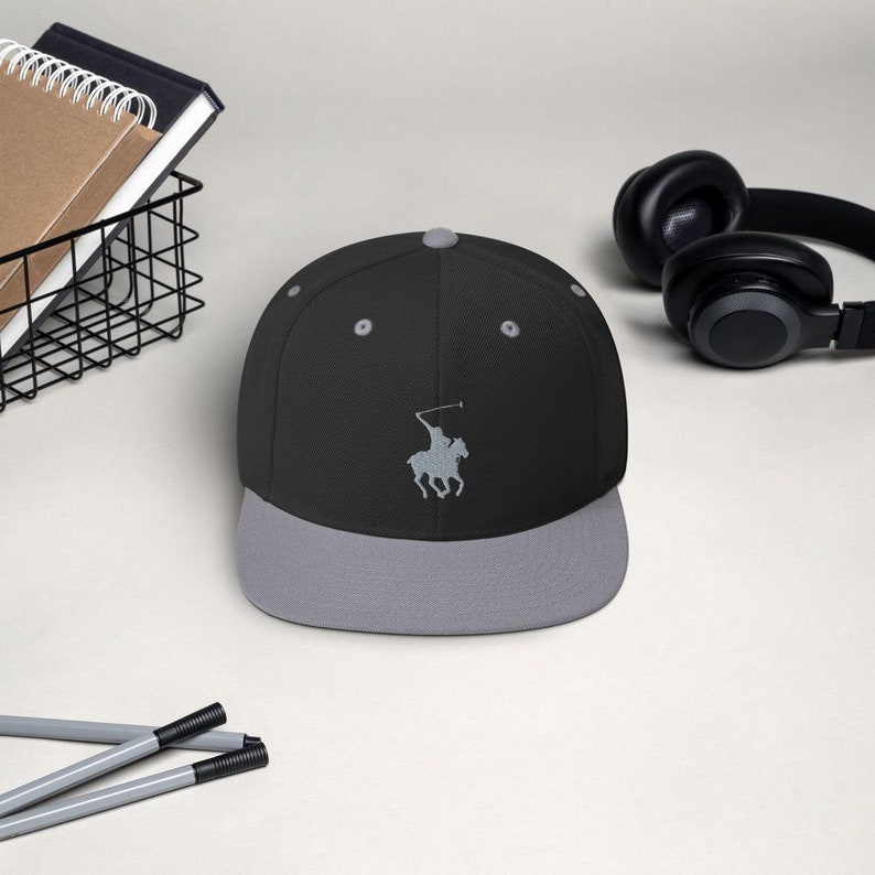 polo design cap. polo embroidered hat polo design hat Snapback Hat Polo hat polo cap