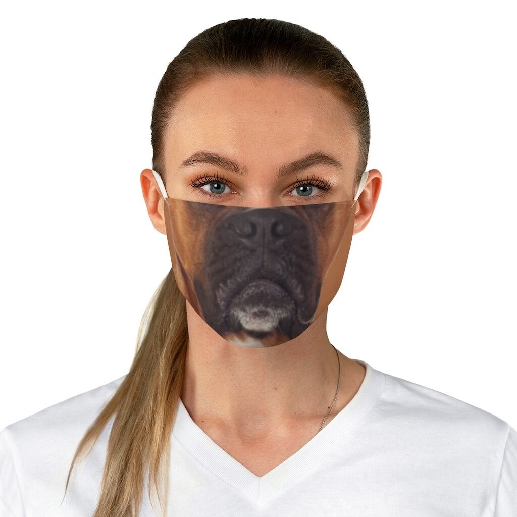Boxer dog face mask boxer face mask funny boxer mask gift Etsy