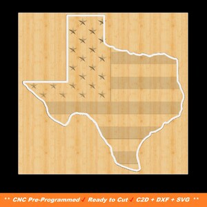 Texas Sign, Texas Outline SVG, US Flag, C2D File, Svg File, Dxf File, Carbide Create File, X-Carve, Shapeoko, Cnc File, Cricut, Silhouette
