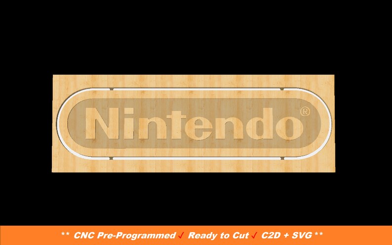 Nintendo Logo SVG, Nintendo C2D, SVG File, C2D File, Carbide Create ...