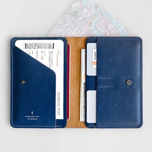 Leather Travel Wallet | Passport Holder Case | Document Holder | Wallet | Model 1