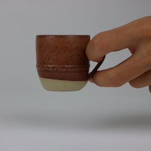 Hand Thrown Stoneware Espresso Cup Bracken image 8