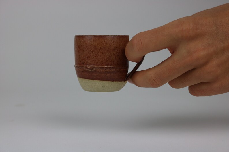 Hand Thrown Stoneware Espresso Cup Bracken image 8