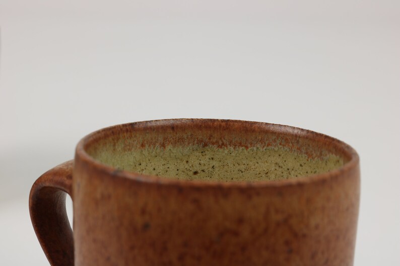 Hand Thrown Stoneware Espresso Cup Bracken image 7