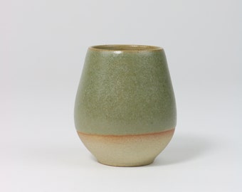 Hand Thrown Mountain Lichen Stoneware Tumbler