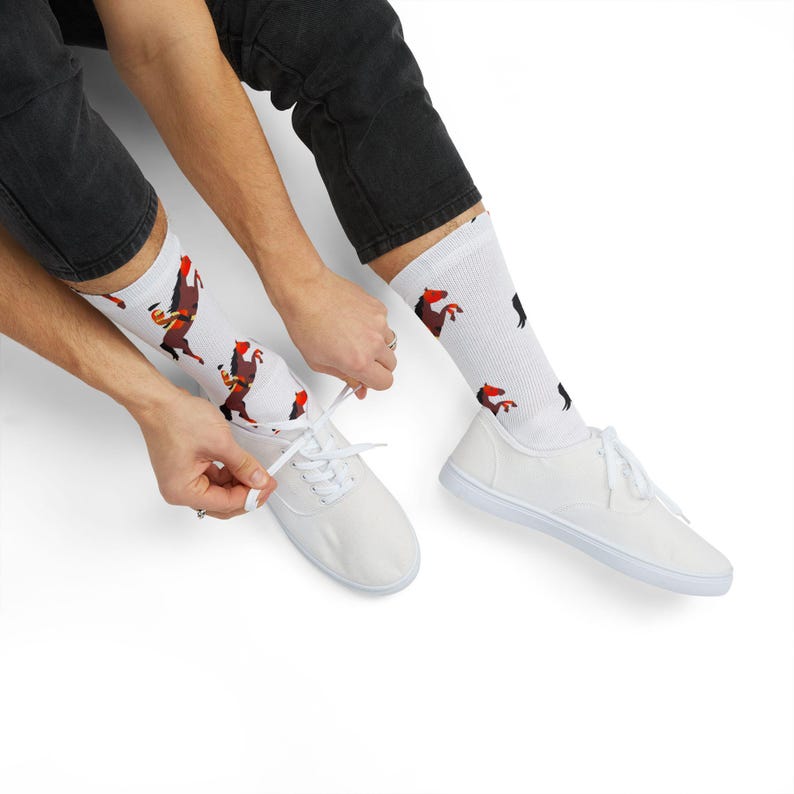 Jockey Horse Rider Socks, Equestrian Rider Horse Socks image 12