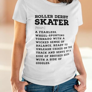 Camiseta divertida con la definición de patinador de roller derby, camiseta para mujer, camiseta de roller derby, regalo de roller derby, ropa de roller derby, patinador de roller derby imagen 7