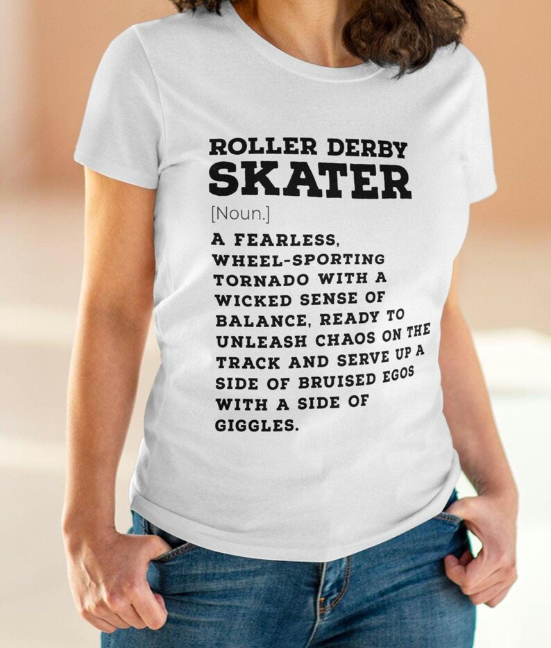 Camiseta divertida con la definición de patinador de roller derby, camiseta para mujer, camiseta de roller derby, regalo de roller derby, ropa de roller derby, patinador de roller derby imagen 7