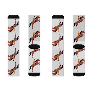 Jockey Horse Rider Socks, Equestrian Rider Horse Socks image 4