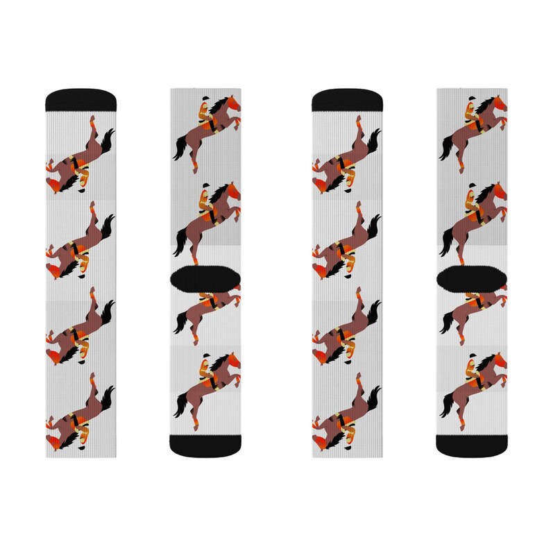 Jockey Horse Rider Socks, Equestrian Rider Horse Socks image 4