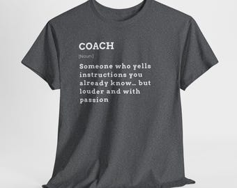 Supercoach Definition Shirt, lustiges Coaching T-Shirt, Coaching Humor, Sportteam Geschenke