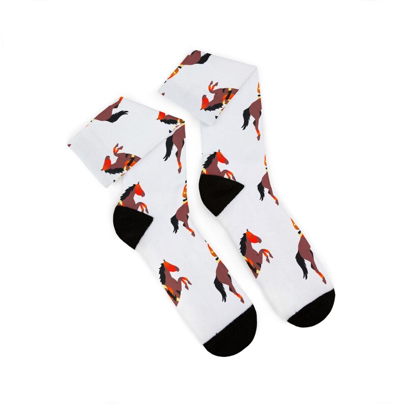 Jockey Horse Rider Socks, Equestrian Rider Horse Socks image 17
