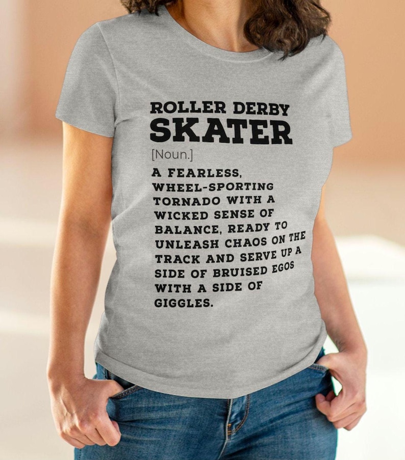 Camiseta divertida con la definición de patinador de roller derby, camiseta para mujer, camiseta de roller derby, regalo de roller derby, ropa de roller derby, patinador de roller derby imagen 9