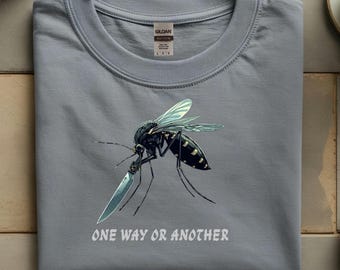 Mosquito Illustration Tee, One Way Or Another Funny Mosquito Shirt