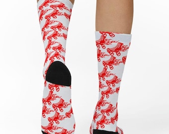 Derby Socken, Derby Socken, Derby Socken, Einzigartige Socken, lustige Accessoires, Derby Kleidung, Derby Socken