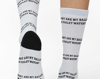 Why Are My Balls In The Toilet Water Socks, Funny Old Man Gifts