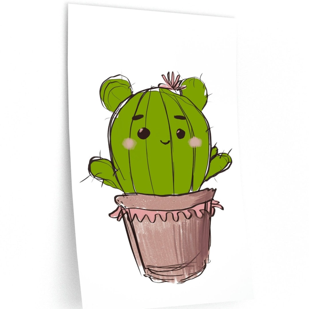 Cactus Wall Decal, Sonoran Decal, Southwest Decal, Cute Cactus Wall Decal, Cacti Decal, Desert