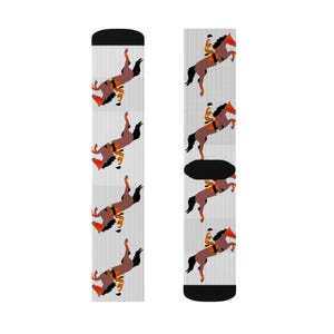 Jockey Horse Rider Socks, Equestrian Rider Horse Socks image 6