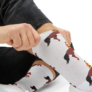 Jockey Horse Rider Socks, Equestrian Rider Horse Socks image 13