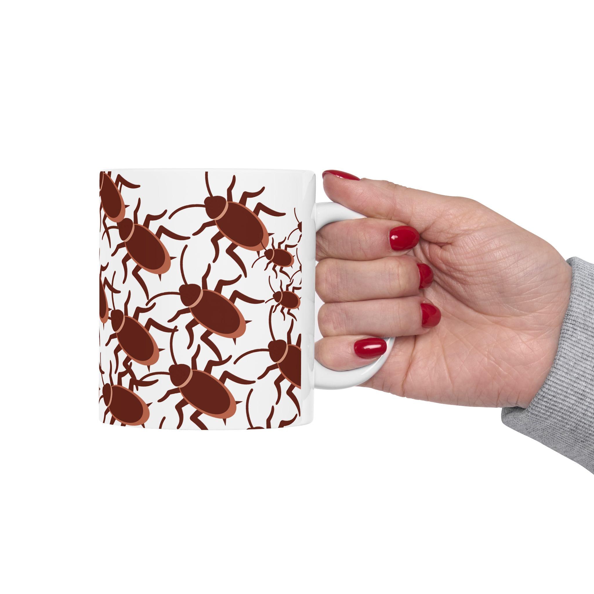 Ceramic Cockroach Ceramic Mug, Creepy Cockroach Infested Coffee Cup, Bug Lover Gift ...