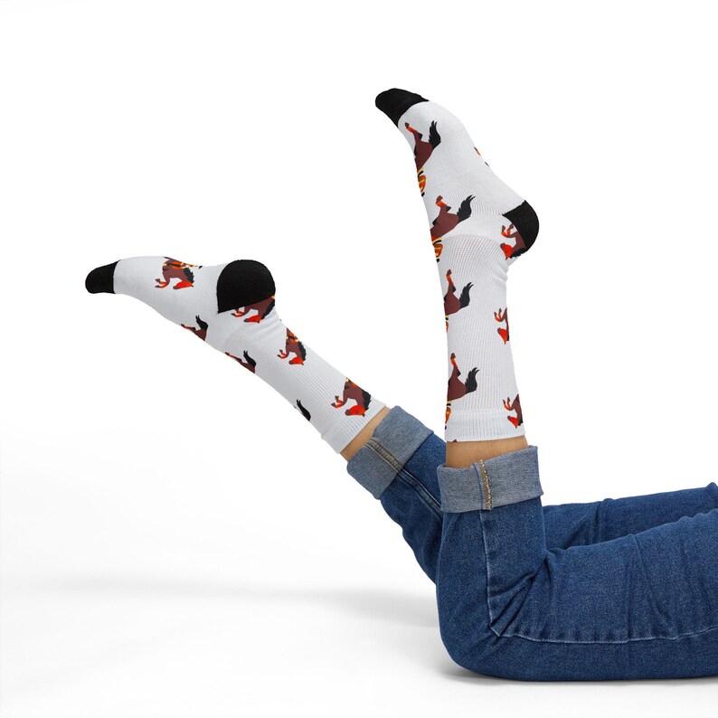 Jockey Horse Rider Socks, Equestrian Rider Horse Socks image 18