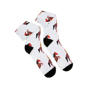 Jockey Horse Rider Socks, Equestrian Rider Horse Socks image 8