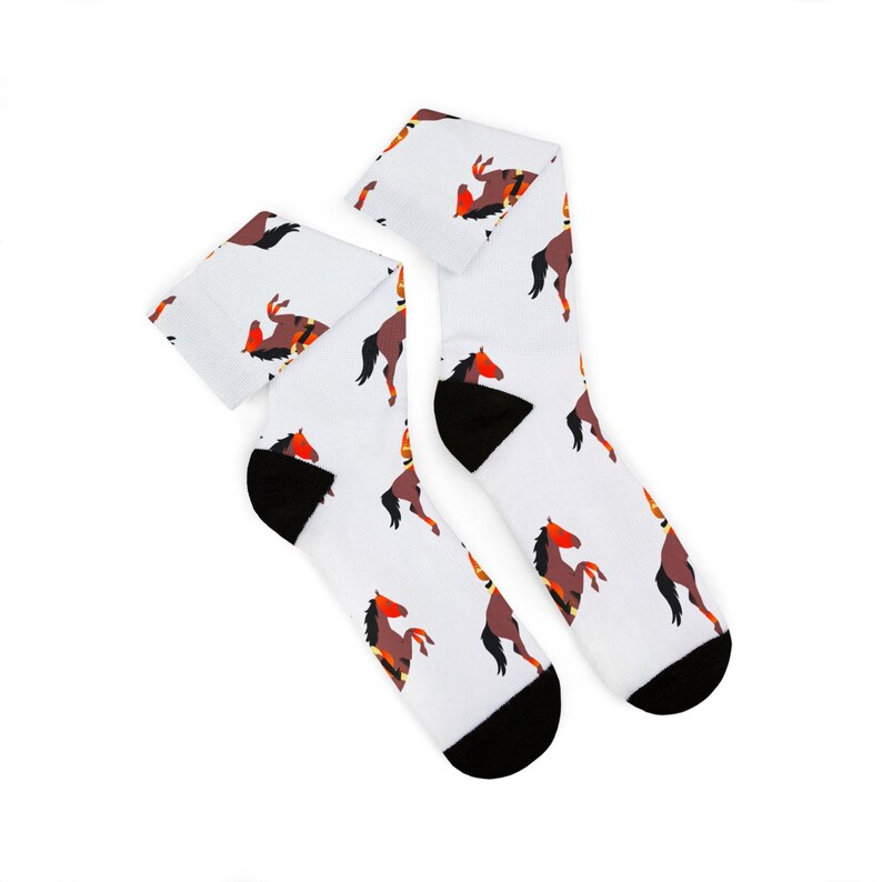 Jockey Horse Rider Socks, Equestrian Rider Horse Socks image 8