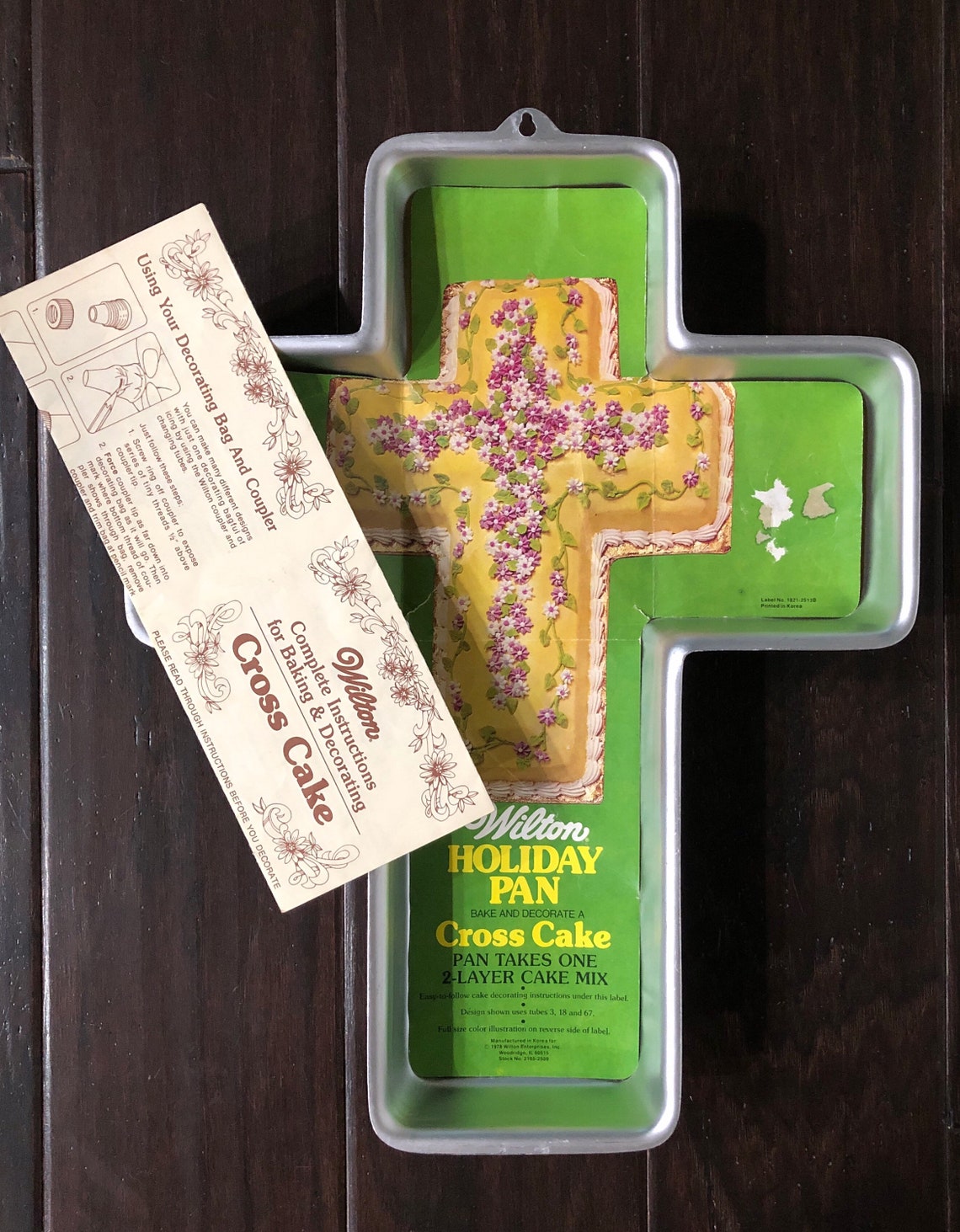 1972 Wilton Cross cake pan 5022502 includes original Etsy