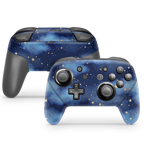 Nintendo Switch Pro Controller Skin Wrap Premium Vinyl Cover Starry Night