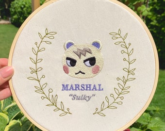 MARSHAL アニマルクロッシング - ファンアート - 刺繍フレーム ウォールディスプレイ / ハンギング