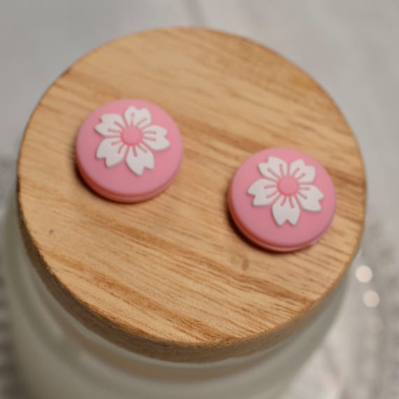 Thumb Grip Cap Joy Con Grip for Switch Switch Lite OLED Skin Case Joystick Grip Cap Pink Cherry Blossom Sakura Etsy UK