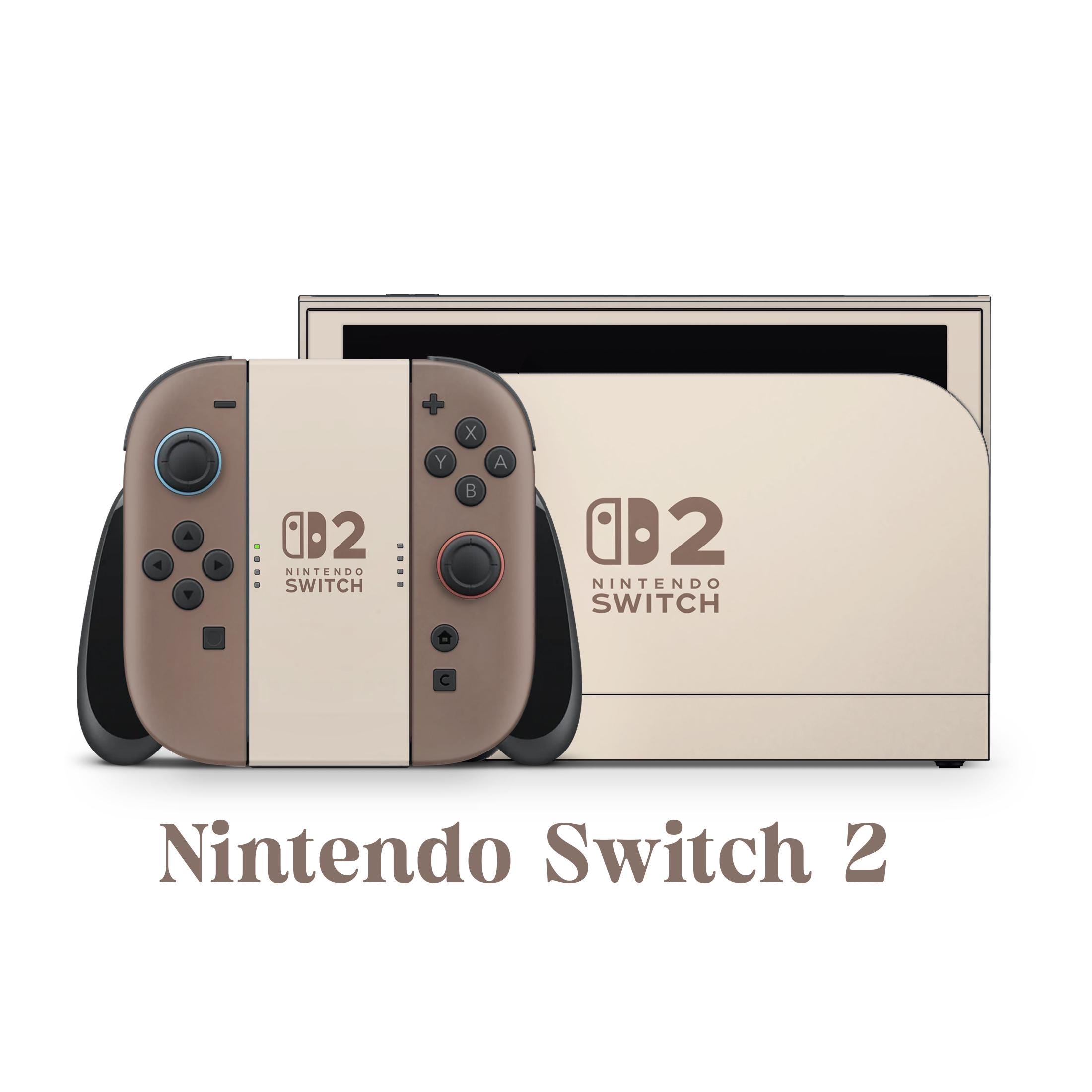 Nintendo Switch 2 Model Skin Wrap Premium Vinyl Warm Tone