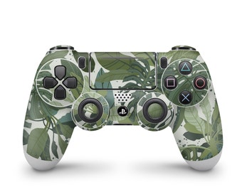 PS4 Playstation 4 Contrôleur Skin Wrap Premium Vinyle Tropical Green Skin Sticker Cover