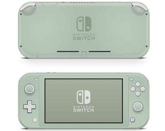 Nintendo Switch Lite Skin Wrap Premium Vinyl Neutral Sage Green Cover