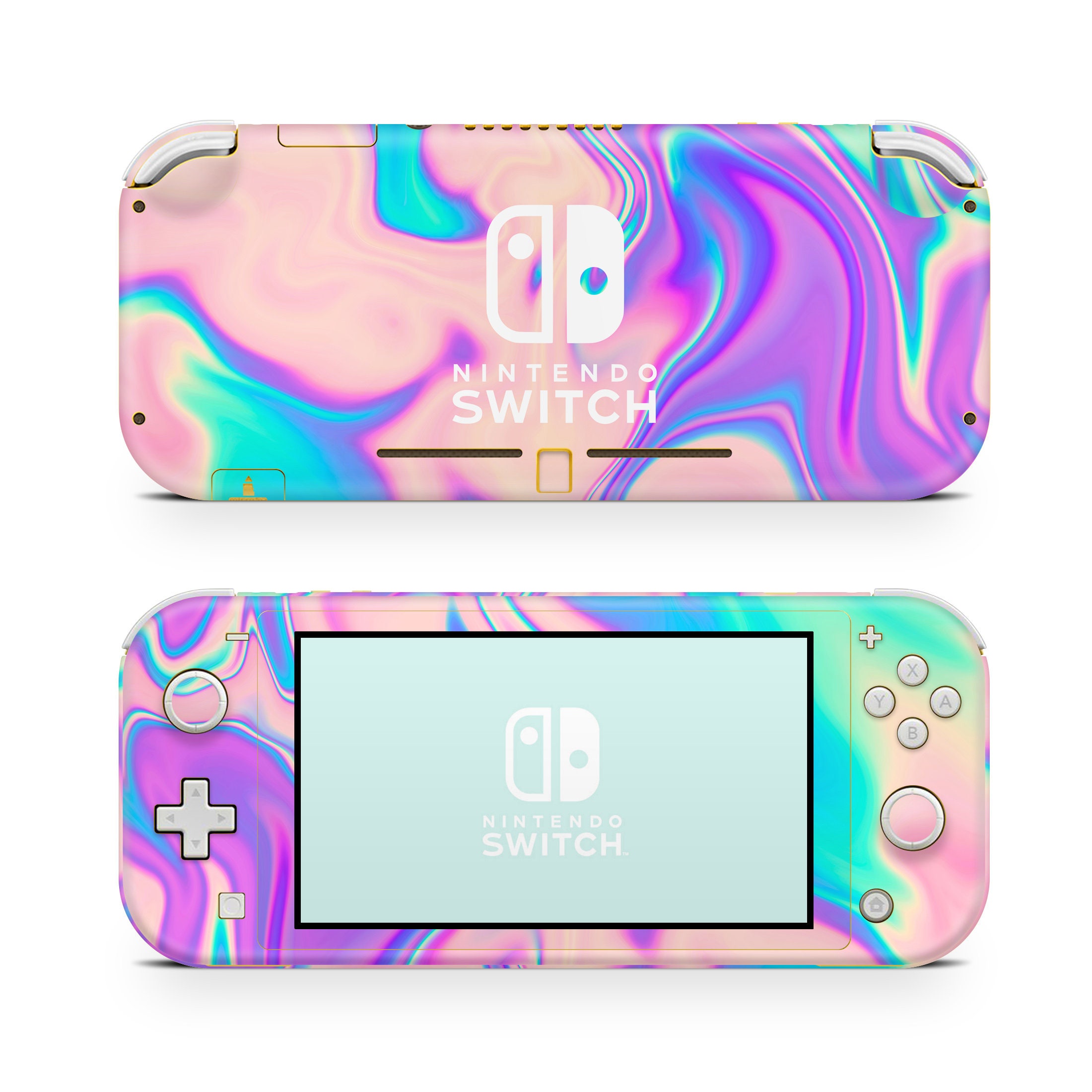 Nintendo Switch Lite スキン ラップ プレミアム ビニール 明るい色 