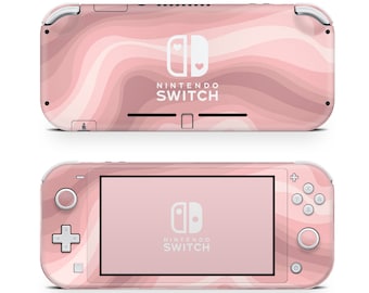 Nintendo Switch Lite Skin Wrap Premium Vinyl Peach Pink Pastell