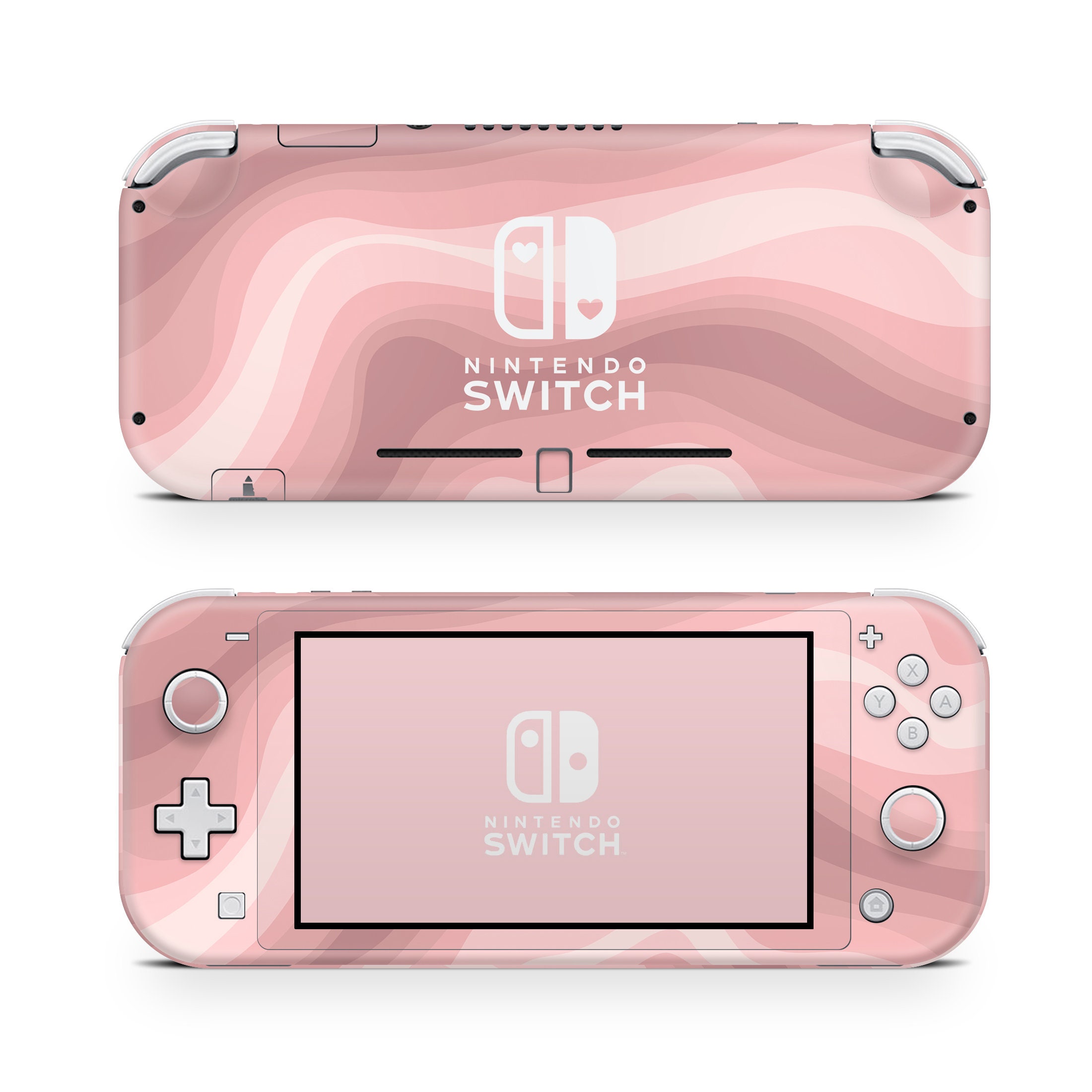 Nintendo Switch Lite Skin Wrap Premium Vinyl Peach Pink Pastels Etsy