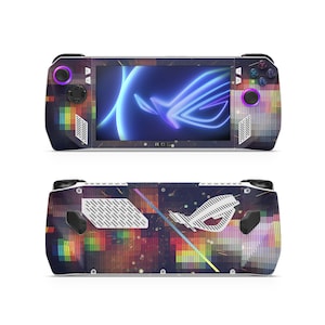 ASUS ROG Ally Handheld Gaming Console Computer Cover Skin Wrap Premium Vinyl Rainbow Pixels