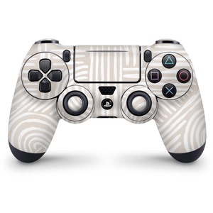 PS4 Playstation 4 Controller Skin Wrap Premium Vinyl Beige Skin Sticker Cover