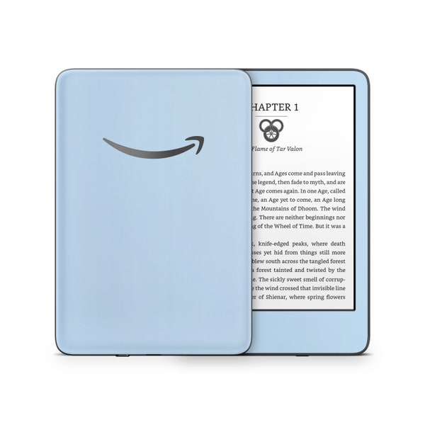 Amazon Kindle Skin Wrap Cover Premium Quality 3M Vinyl Pastel Blue