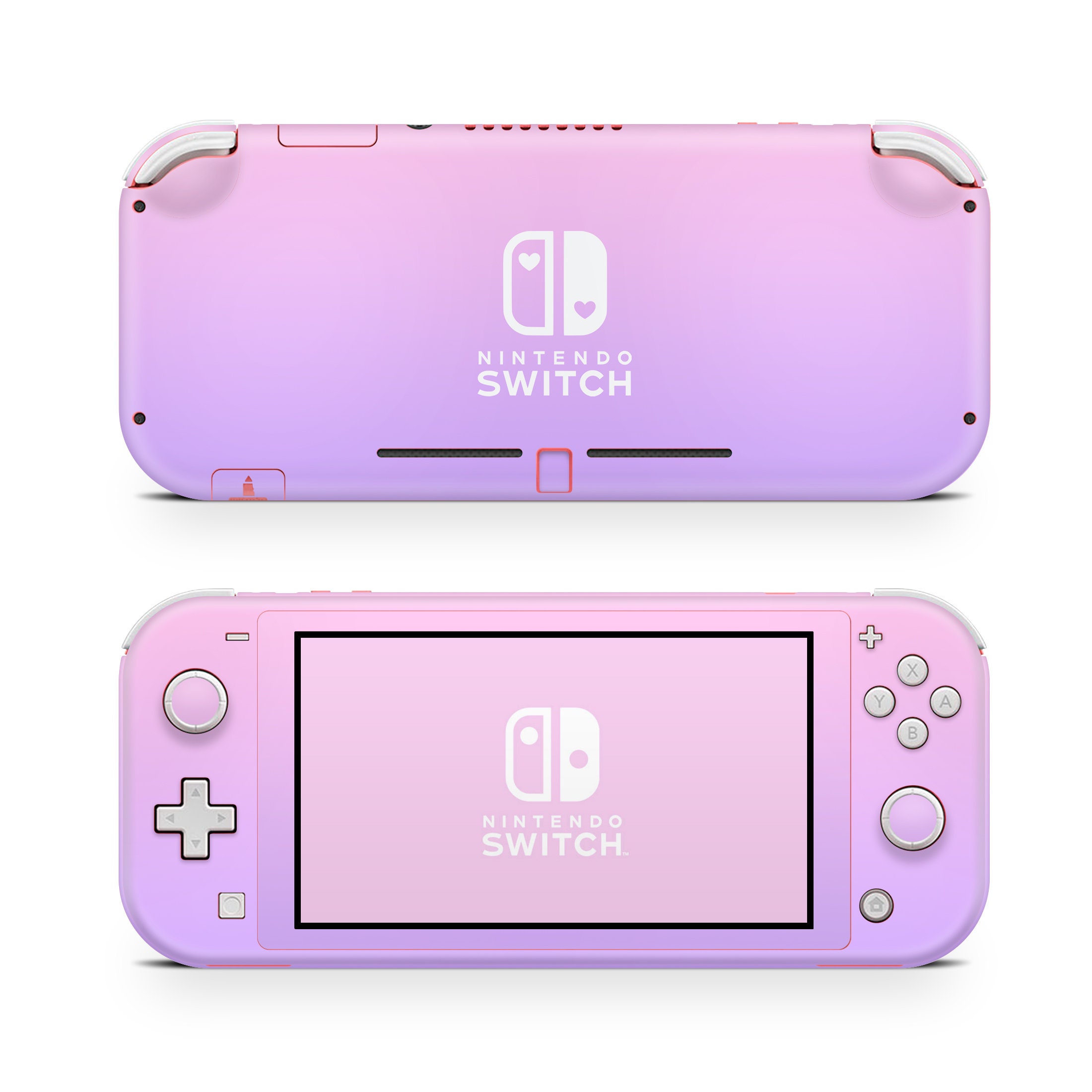 SwitchLiteピンク色 箱無し eXtremeRate Nintendo Switch Lite用交換フルセットシェル＆ABXYボタン