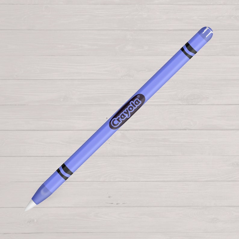Puede incluir: Un l&aacute;piz t&aacute;ctil Crayola para iPad o tableta, de color morado y negro.