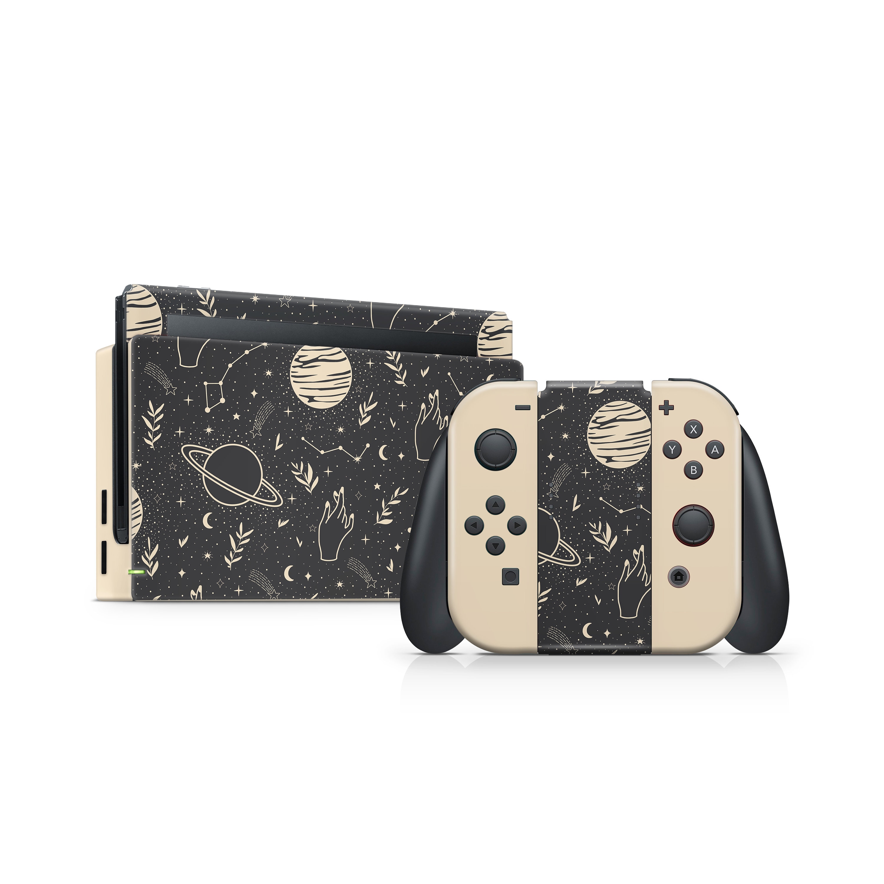 Switch Skin Vinyl Black Cream Space - Etsy