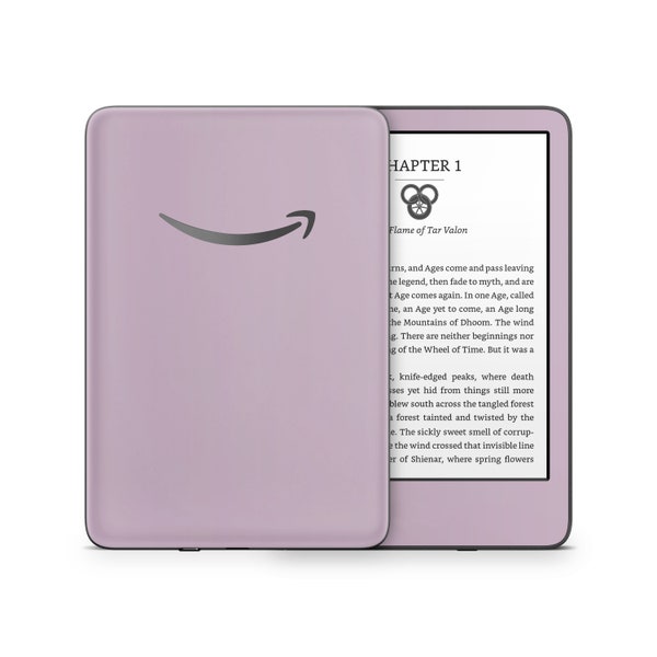 Amazon Kindle Skin Wrap Cover Premium Quality 3M Vinyl Dusky Purple Pink Mauve