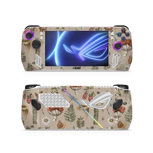 ASUS ROG Ally Handheld Gaming Console Computer Cover Skin Wrap Premium Vinyl Mushroom Woodland Collage