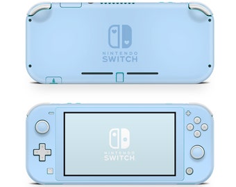 Nintendo Switch Lite Skin Wrap Premium Vinyl Sky Blue Pastel